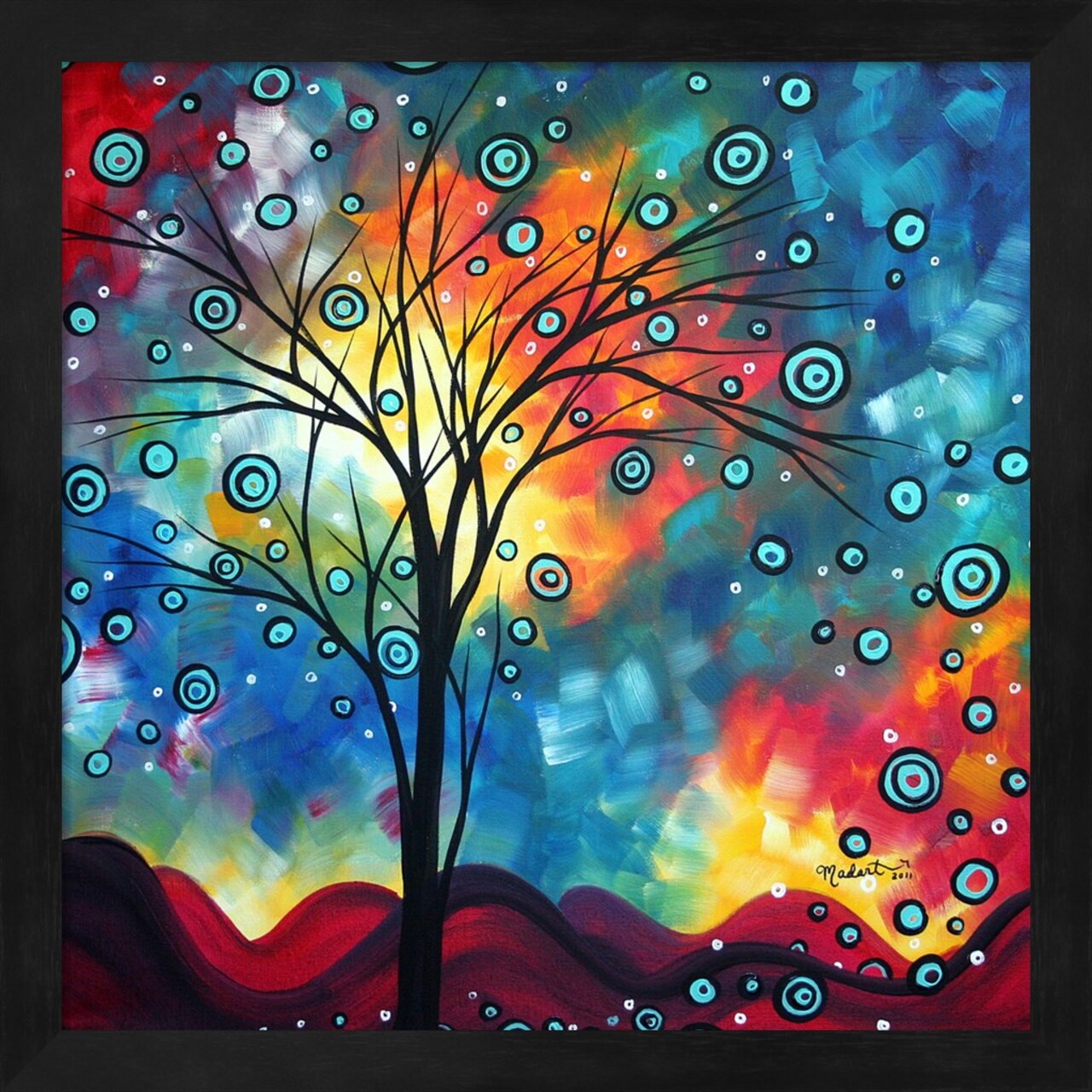 Greeting The Dawn by Megan Duncanson 13" x 13" Framed Wall Art